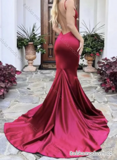 Šaty dlhé elegantné spoločenské na ramienka dámske (S/M ONE SIZE) TALIANSKA MÓDA IMPCF2322931/5266