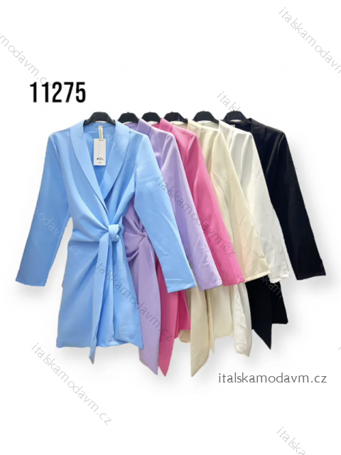 Šaty elegantný dlhý rukáv dámske (S/M ONE SIZE) TALIANSKA MÓDA IMPHD2311275