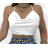 Top croptop na ramienka dámsky (S/M ONE SIZE) TALIANSKA MÓDA IMPLP2333720038