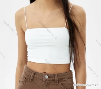 Top croptop na ramienka dámsky (S/M ONE SIZE) TALIANSKA MÓDA IMPLP2350850040