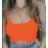 Top croptop na ramienka dámsky (S/M ONE SIZE) TALIANSKA MÓDA IMPLP2355260048