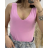 Body bez rukávu dámske (S/M ONE SIZE) TALIANSKA MÓDA IMPLP2351940055