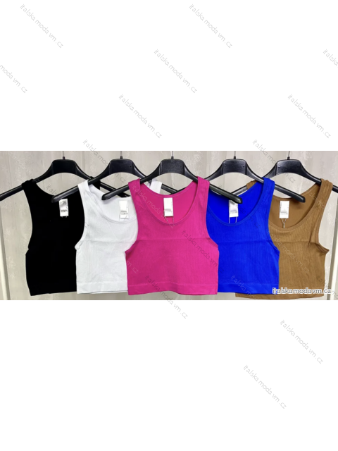 Top croptop na ramienka dámsky (S/M ONE SIZE) TALIANSKA MÓDA IMPLP2309120045