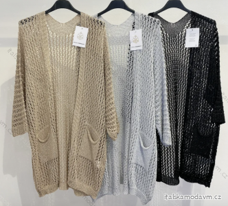 Cardigan dlhý dlhý rukáv dámske (S/M ONE SIZE) TALIANSKA MÓDA IMPMD231073a