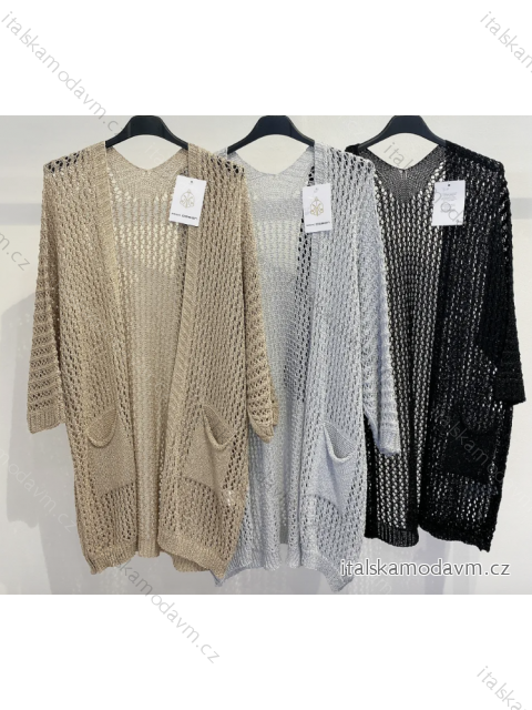 Cardigan dlhý dlhý rukáv dámske (S/M ONE SIZE) TALIANSKA MÓDA IMPMD231073a