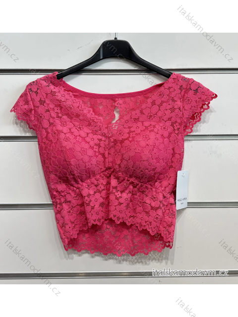 Top crop top čipkový bez rukávov dámske (S/M ONE SIZE) TALIANSKA MÓDA IMPSH233208