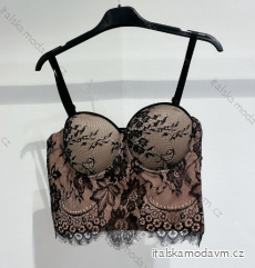 Top croptop krajkový na ramienka dámsky (S/M ONE SIZE) TALIANSKA MÓDA IMPMD23024/813