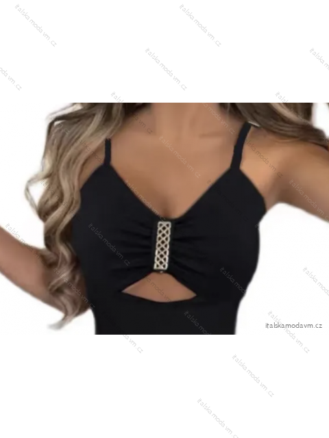 Top croptop na ramienka dámsky (S/M ONE SIZE) TALIANSKA MÓDA IMPMD2327032