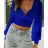 Top croptop dlhý rukáv dámsky (S/M ONE SIZE) TALIANSKA MÓDA IMPMD2313713a