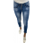 Rifle jeans baggy dlhé dámske (XS-XL) JEWELLY JEW23JW6401/DU svetlo modrá M