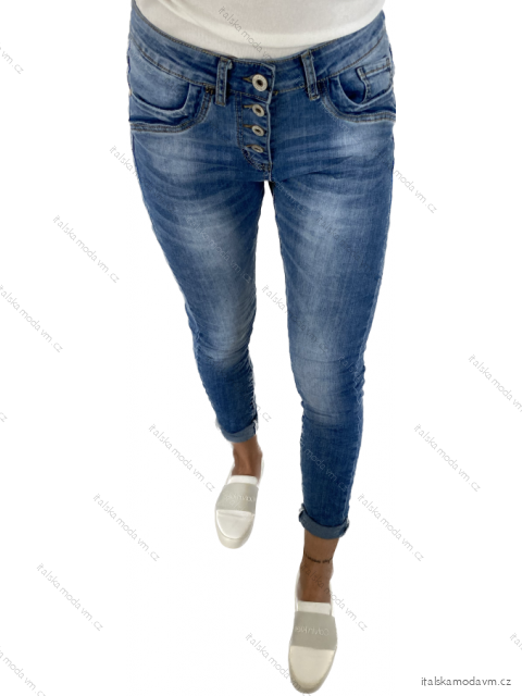 Rifle jeans baggy dlhé dámske (XS-XL) JEWELLY JEW23JW6401/DU svetlo modrá M