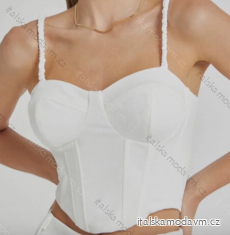 Crop top na ramienka dámsky (S/M ONE SIZE) TALIANSKA MÓDA IMPCF235261