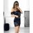 Šaty elegantný carmen dámske (S/M ONE SIZE) TALIANSKA MÓDA IMPBB23A11818/DU S/M čierna