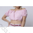 Top croptop krátky rukáv dámsky (S/M ONE SIZE) TALIANSKA MÓDA IMPBB232N36279