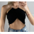 Top croptop bez rukávov dámsky (S/M ONE SIZE) TALIANSKA MÓDA IMPBB23H3671