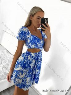 Šaty letné krátky rukáv dámske SANTORINI (S/M ONE SIZE) TALIANSKA MÓDA IMPBB23B22499/DUR