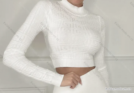 Croptop dlhý rukáv dámsky (S/M ONE SIZE) TALIANSKA MÓDA IMPBB23Z5141