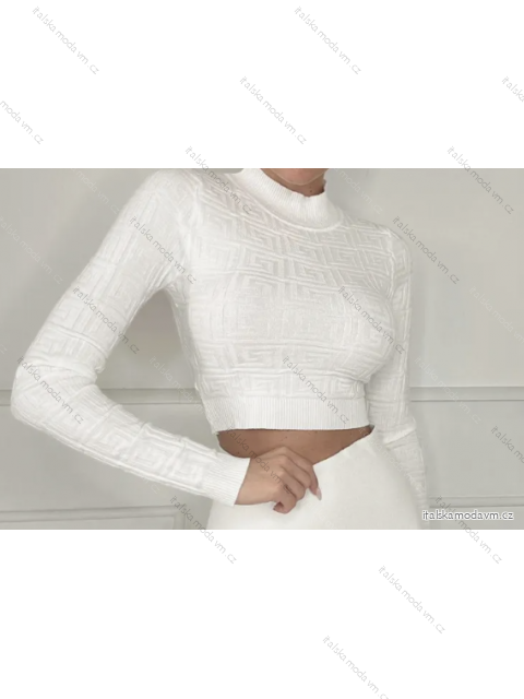 Croptop dlhý rukáv dámsky (S/M ONE SIZE) TALIANSKA MÓDA IMPBB23Z5141