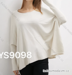 Sveter úpletový oversize dlhý rukáv dámsky (S/M ONE SIZE) TALIANSKA MÓDA IMPDY23FH9098