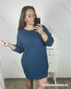 Šaty oversize dlhý rukáv dámske nadrozmer (2XL/3XL ONE SIZE) TALIANSKA MóDA IMC23024