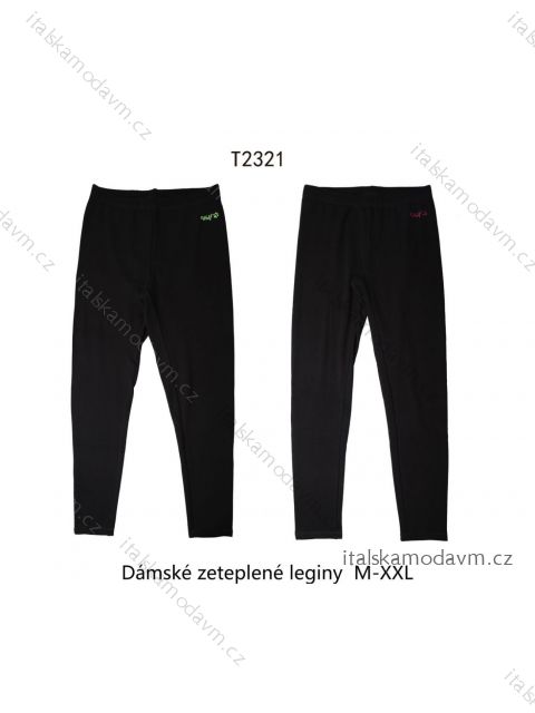 Legíny zateplené dlhé dámske (M-2XL) WOLF T2321/DU ružová L