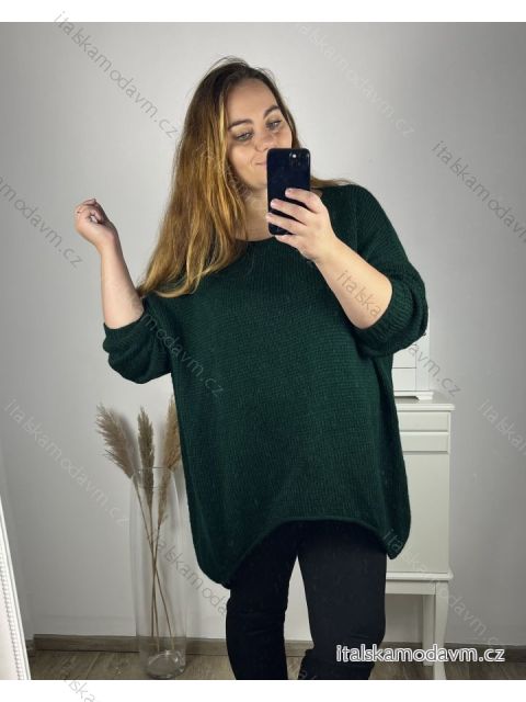 Sveter oversize dlhý rukáv dámsky nadrozměr (4XL/5XL/6XL ONE SIZE) TALIANSKÁ MÓDA IM723ANDY