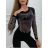 Body elegantný dlhý rukáv dámske (S/M ONE SIZE) TALIANSKA MóDA IMM23M31071