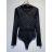 Body elegantný dlhý rukáv dámske (S/M ONE SIZE) TALIANSKA MóDA IMM23M2907