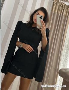 Šaty elegantný dlhý rukáv dámske (S/M ONE SIZE) TALIANSKA MÓDA IMWD234660