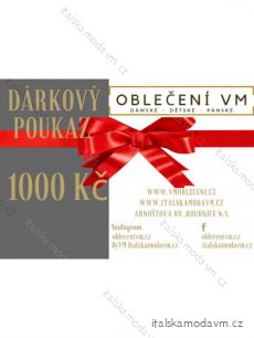 Darčekový poukaz v hodnote 1000,- Kč