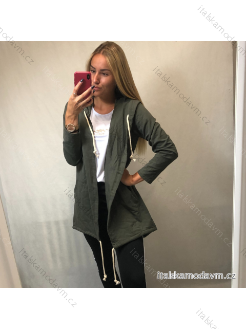 Cardigan s kapucňou dámsky (one size) TALIANSKÁ MÓDA MIE007 IM518003-1