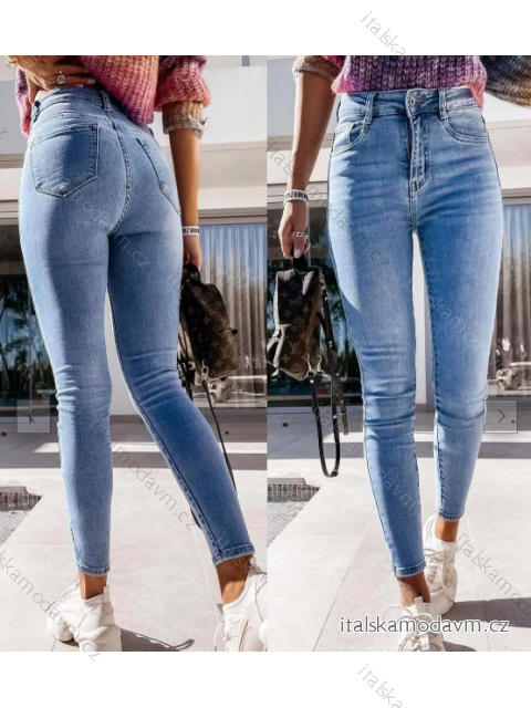 Rifle jeans dlhé dámske (XS-XL) JEANS M.SARA JAW24S1258/DU -   svetlo modrá -   L