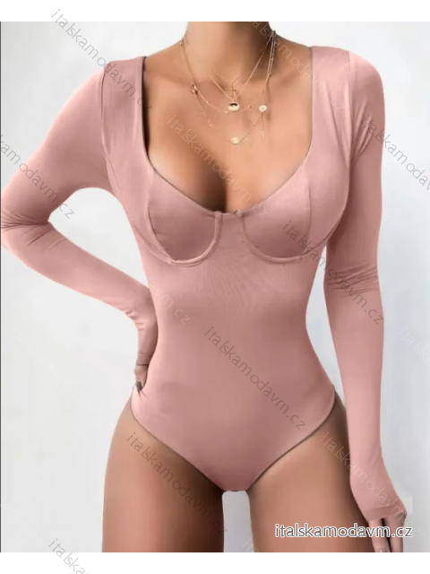 Body dlhý rukáv dámske (S/M ONE SIZE) TALIANSKA MÓDA IMPMD2432142