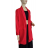 Sako prodloužené dlouhý rukáv dámské (S/M/L ONE SIZE) ITALSKÁ MÓDA IMD24001/DUR -   červená -   M/L
