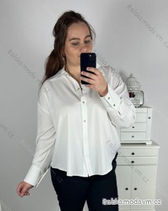 Košeľa elegantný dlhý rukáv dámska (S-XL) TALIANSKA MÓDA PMF24KIKA/DR