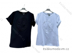 Tričko krátky rukáv dámske (S/M ONE SIZE) TALIANSKA MÓDA IMD24077