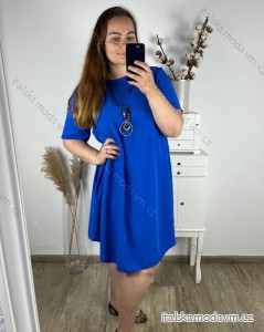 Šaty oversize krátky rukáv dámske bavlnené (XL/2XL/3XL ONE SIZE) Talianska Móda IM324ETNA/DR