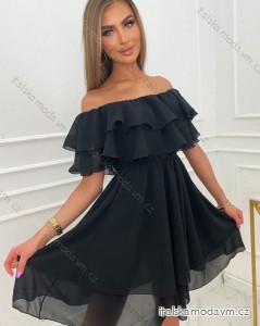 Šaty elegantný carmen šifón dámske (S/M/L ONE SIZE) TALIANSKA MÓDA IMCN24018