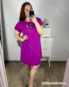 Šaty oversize krátky rukáv dámske nadrozmer (46/50 ONE SIZE) TALIANSKA MÓDA IMBM24077