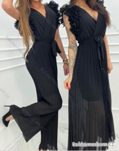 Šaty dlhé letné elegantné bez rukávov dámske (S/M ONE SIZE) TALIANSKA MÓDA IMWKK24424