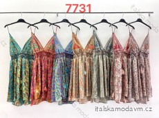 Šaty letné indické na ramienka dámske (S/M/L ONE SIZE) INDICKÁ MÓDA IMM24M7731