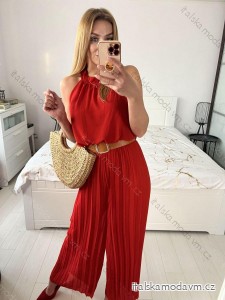 Overal dlhý elegantné skladaný bez rukávov dámske (S/M ONE SIZE) TALIANSKA MÓDA IMPGM2323232/DU