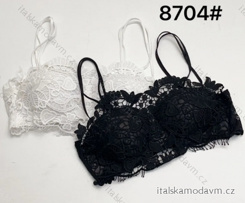 Croptop krajkový na ramienka dámsky (S/M ONE SIZE) TALIANSKA MÓDA IMPLP2487040050