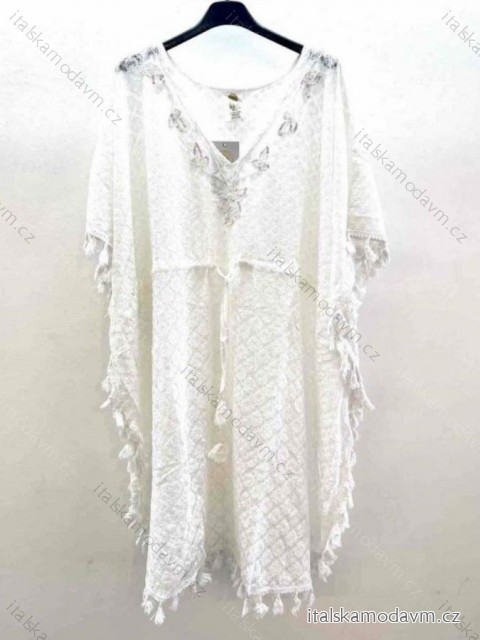 prehoz cez plavky čipkový boho krátky rukáv dámske (S/M/L ONE SIZE) TALIANSKA MÓDA IMM24M9119