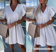 Šaty boho krátky rukáv dámske (S/M/L ONE SIZE) TALIANSKA MÓDA IMWGS24058