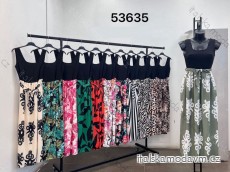 Šaty elegantné letné bez rukávu dámske (S/M ONE SIZE) TALIANSKA MÓDA IMM24M53635