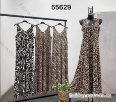 Šaty dlhé elegantné bez rukávov dámske (S/M/L ONE SIZE) TALIANSKA MÓDA IMM24M55629L