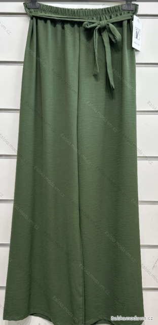 Nohavice dlhé dámske (S/M ONE SIZE) TALIANSKA MÓDA IMPSH2321120/DU S / M zelená khaki