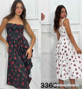 Šaty dlhé letné na ramienka dámske kvet (S/M ONE SIZE) TALIANSKA MÓDA IMM24M33631