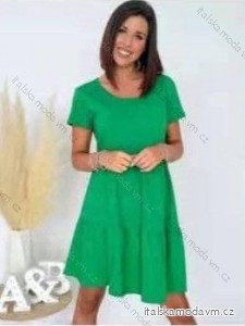 Šaty letní krátký rukáv bavlněné volnočasové dámské (uni s/m/l) ITALSKá MóDA IMM24M19844